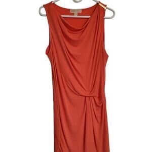MICHAEL KORS woman's sleeveless dress Draped neckline and waist  Sz.small